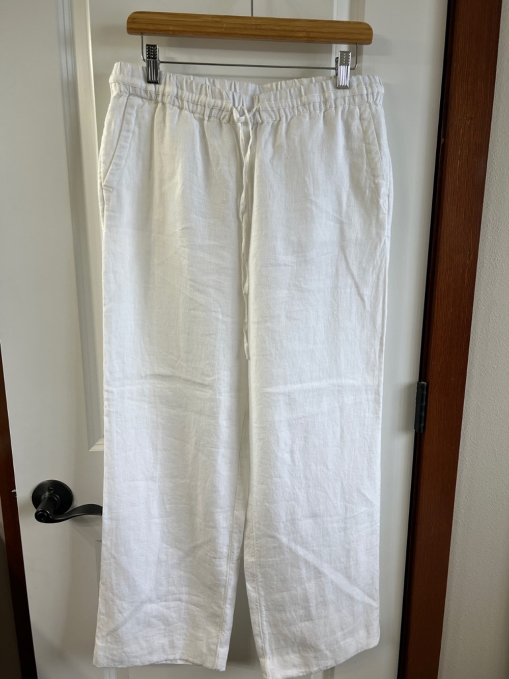 Charter Club White  Luxury Linen Pants